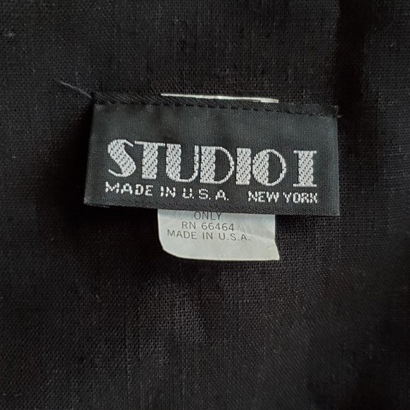 Vintage Midi Sheath Dress Women's 8 Button Front 40's Style V Neck Shoulder Pad - Picture 4 of 12